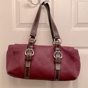 Coach Chelsea soft pebble leather bag, wine